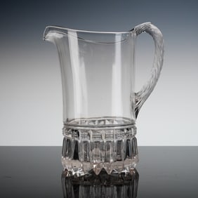 O'Hara EAPG Cut Glass Pitcher, Chandelier