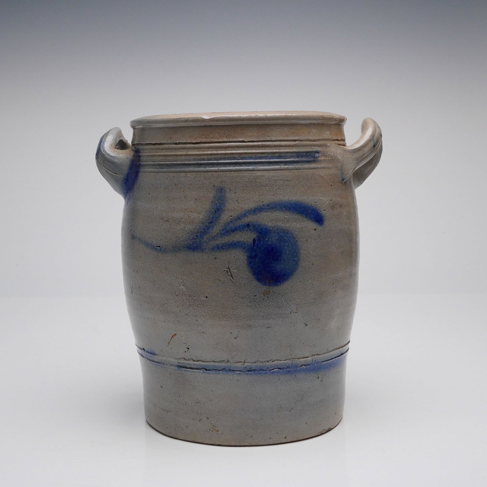 A German Westerwald Salt-Glazed Stoneware Crock (1 of 5)