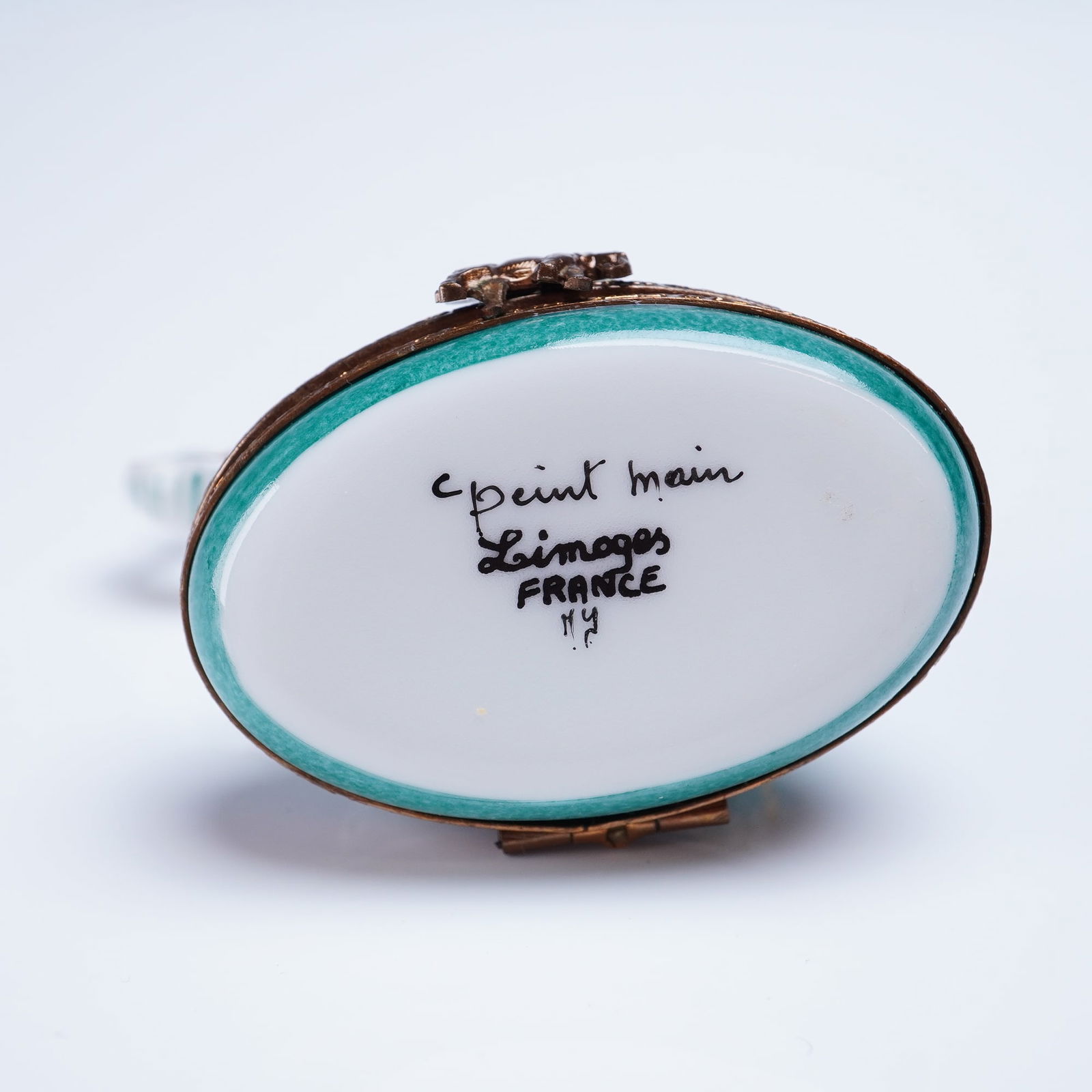 Limoges Trinket Box Standing Elephant Hand-Painted Gilded - 3