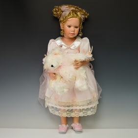 Three Hearts Porcelain Doll, Diana from The Palmary Collection