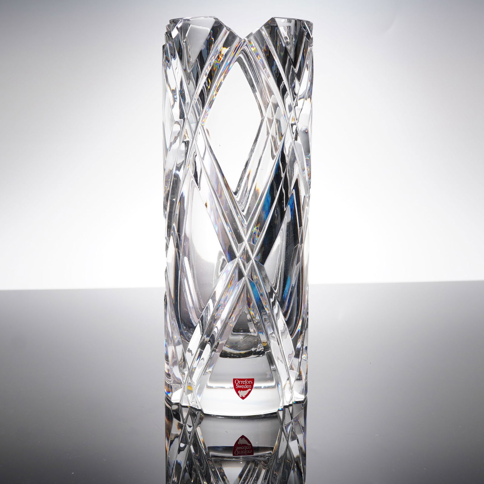 Orrefors Crystal Vase Designed by Olle Alberius (1 of 4)