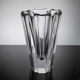 Orrefors Sweden Heavy Crystal Vase