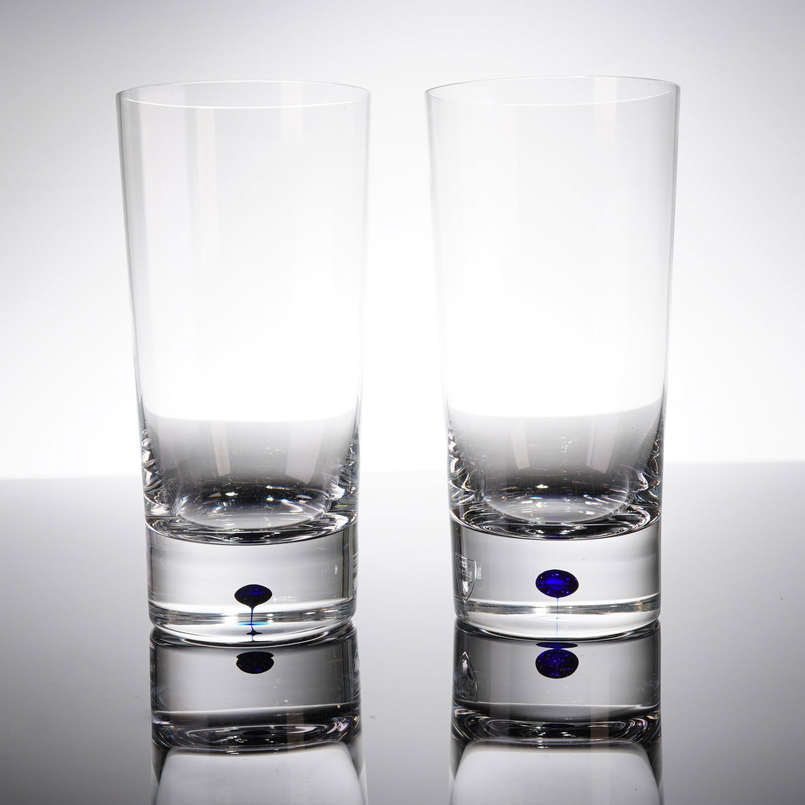 A Pair of Orrefors Intermezzo Blue Tumblers (1 of 4)