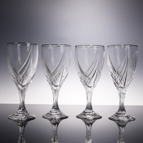 4pc Lenox Iced Tea Glasses, Debut Platinum