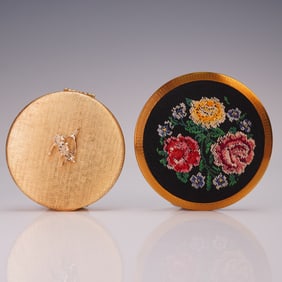 2pc Vintage Stratton and Dubarry Compact Cases