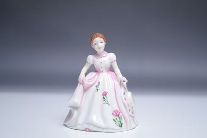 Royal Doulton Pretty Ladies January HN 4875 Flower of Month