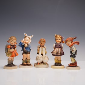 5pc Goebel Hummel Porcelain Figurines