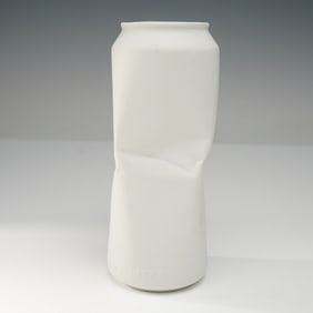 Rosenthal Do Not Litter Bisque Porcelain Beverage Can Vase