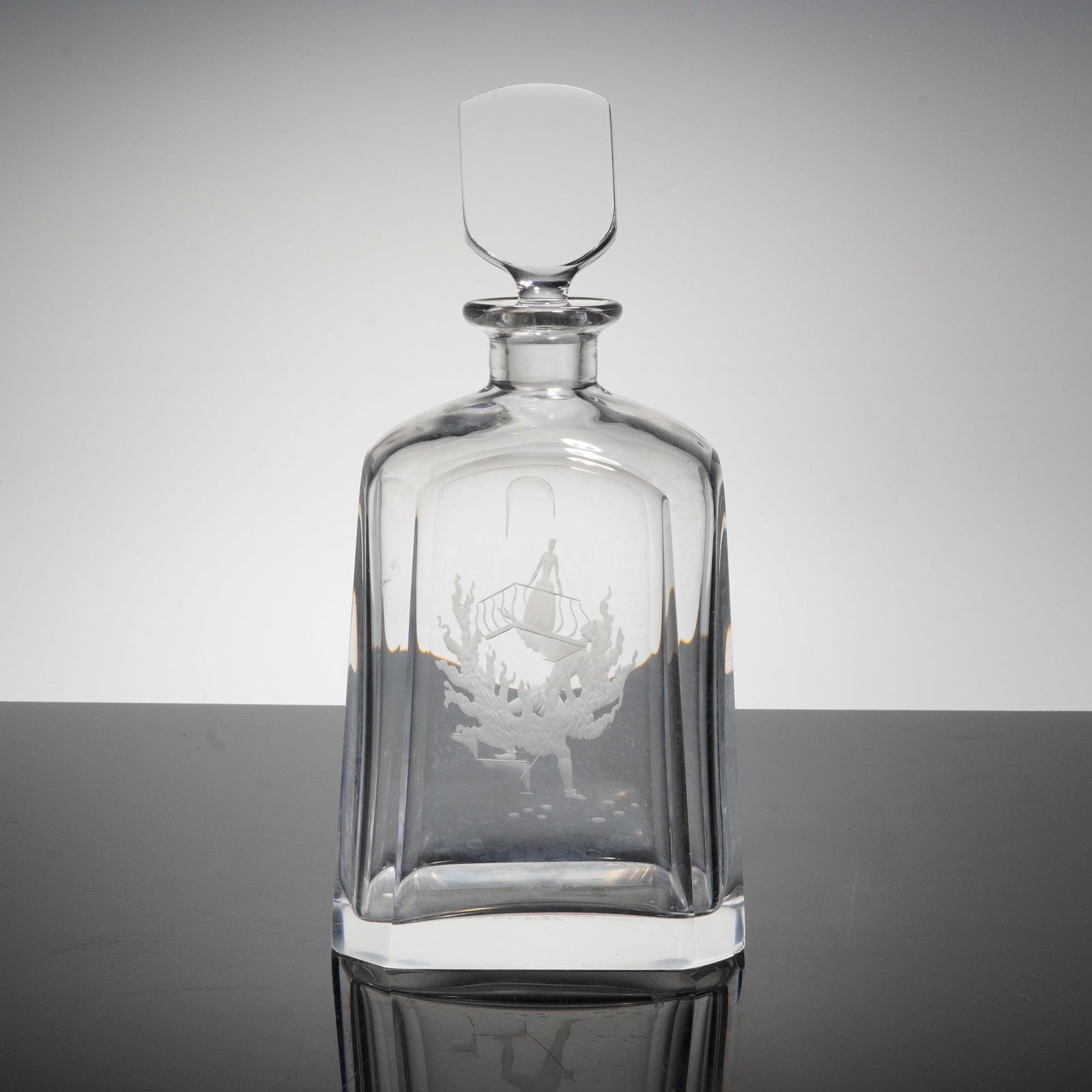 Orrefors Crystal Romeo & Juliet Etched Decanter (1 of 5)