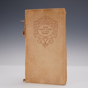 Ltd Ed. Dante Alighieri Softcover Book, The New Life (La Vita Nuova)