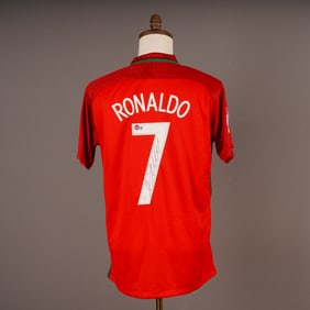 Cristiano Ronaldo Autographed Portugal Euro 2016 Home Jersey