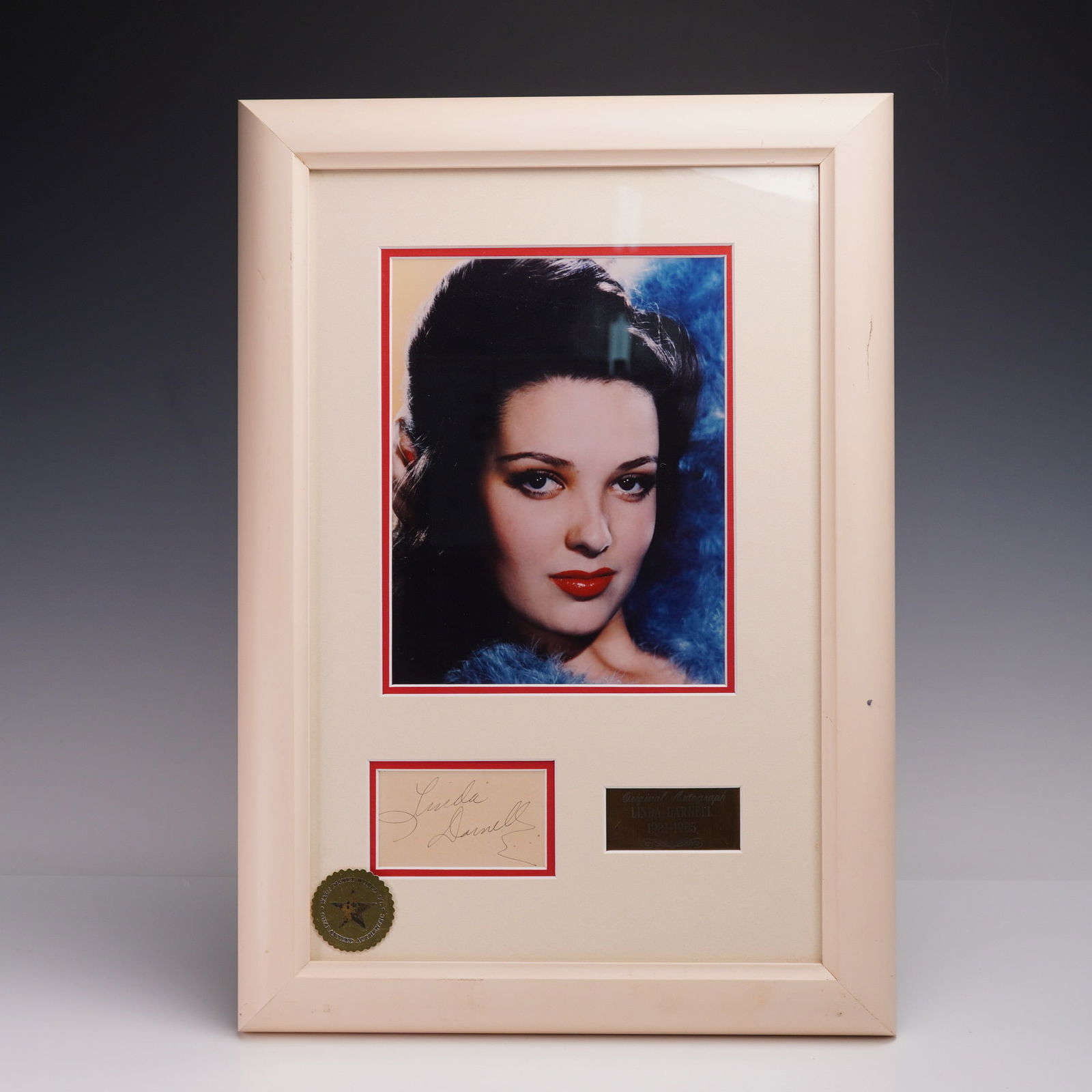 Linda Darnell Signed & Framed Display - PSA LOA - Disney World Seal (1 of 8)