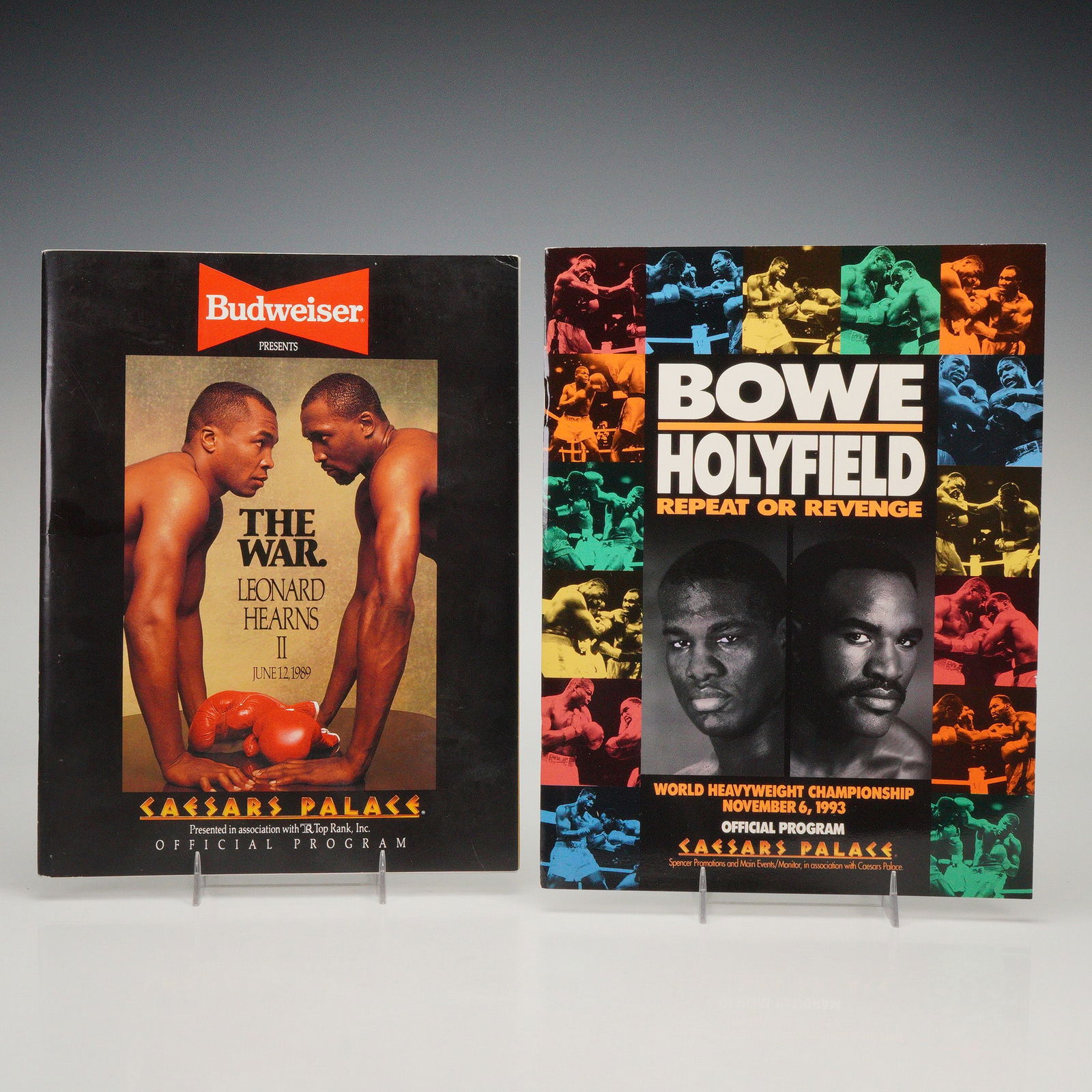 2pc Caesars Palace Boxing Event Programs (1 of 5)