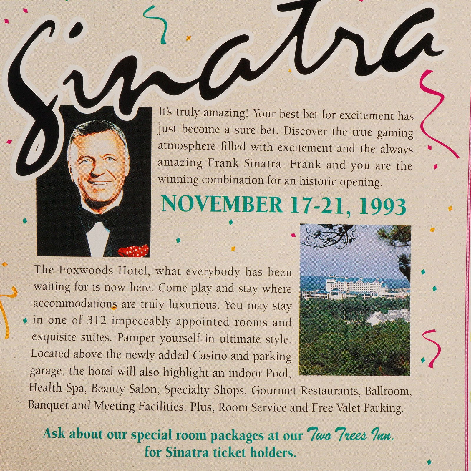 2pc Caesars Palace Boxing Event Programs - 2