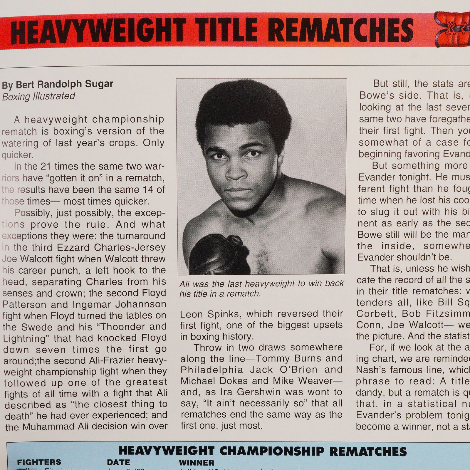 2pc Caesars Palace Boxing Event Programs - 3