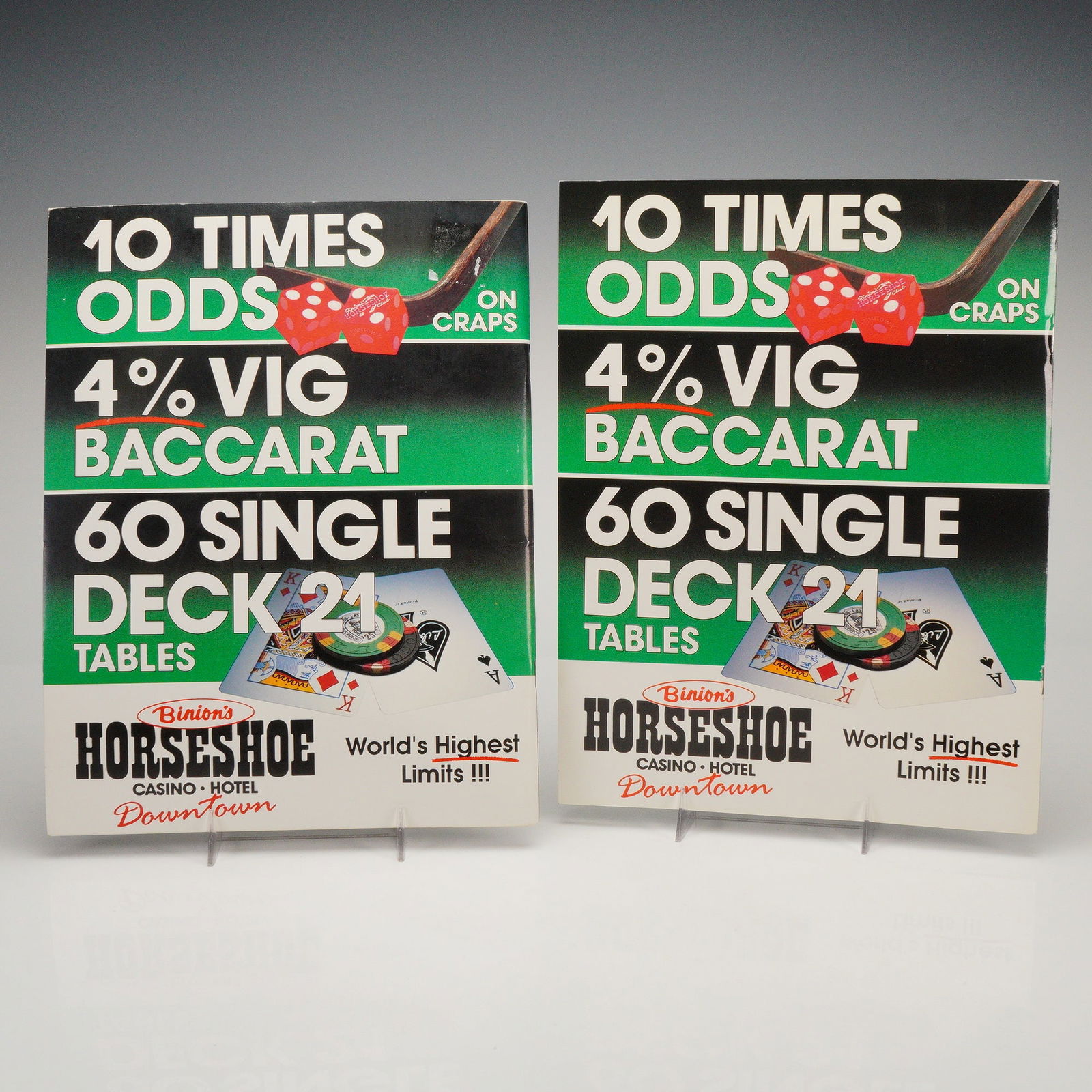 2pc Caesars Palace Boxing Event Programs - 5