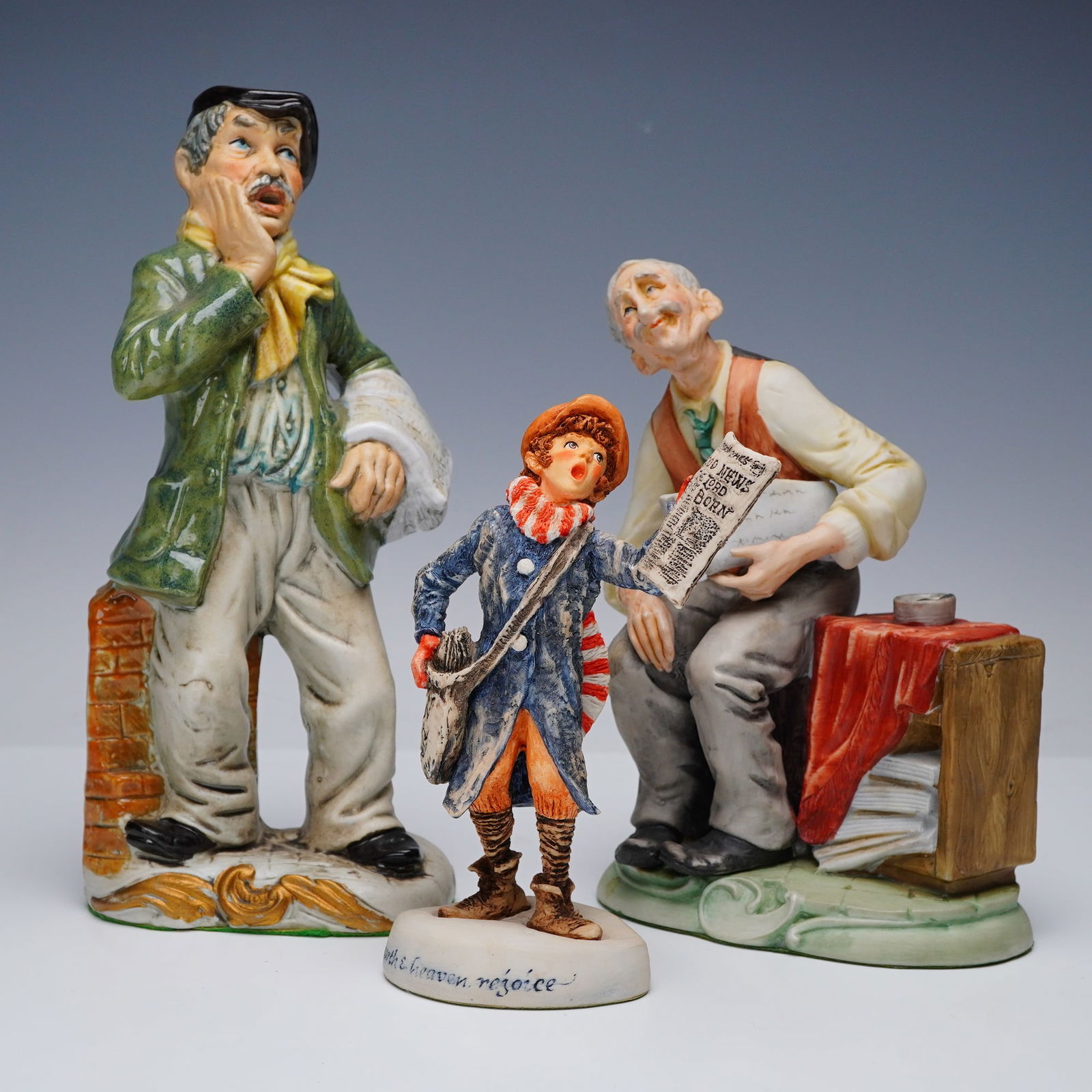 3pc Newspaper Themed Character Figurine Grouping (1 of 6)