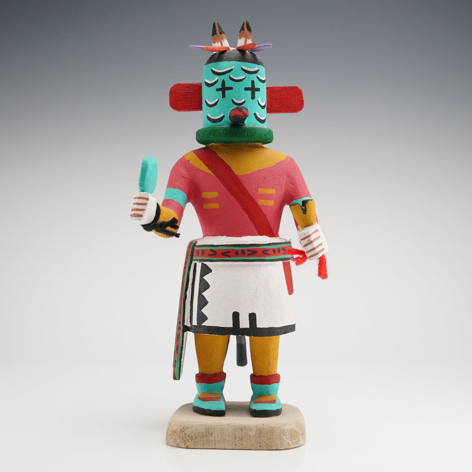 Hopi Road Runner Kachina Doll by P.H. Warren, S. Kewanwtewa, Sr. (1 of 3)
