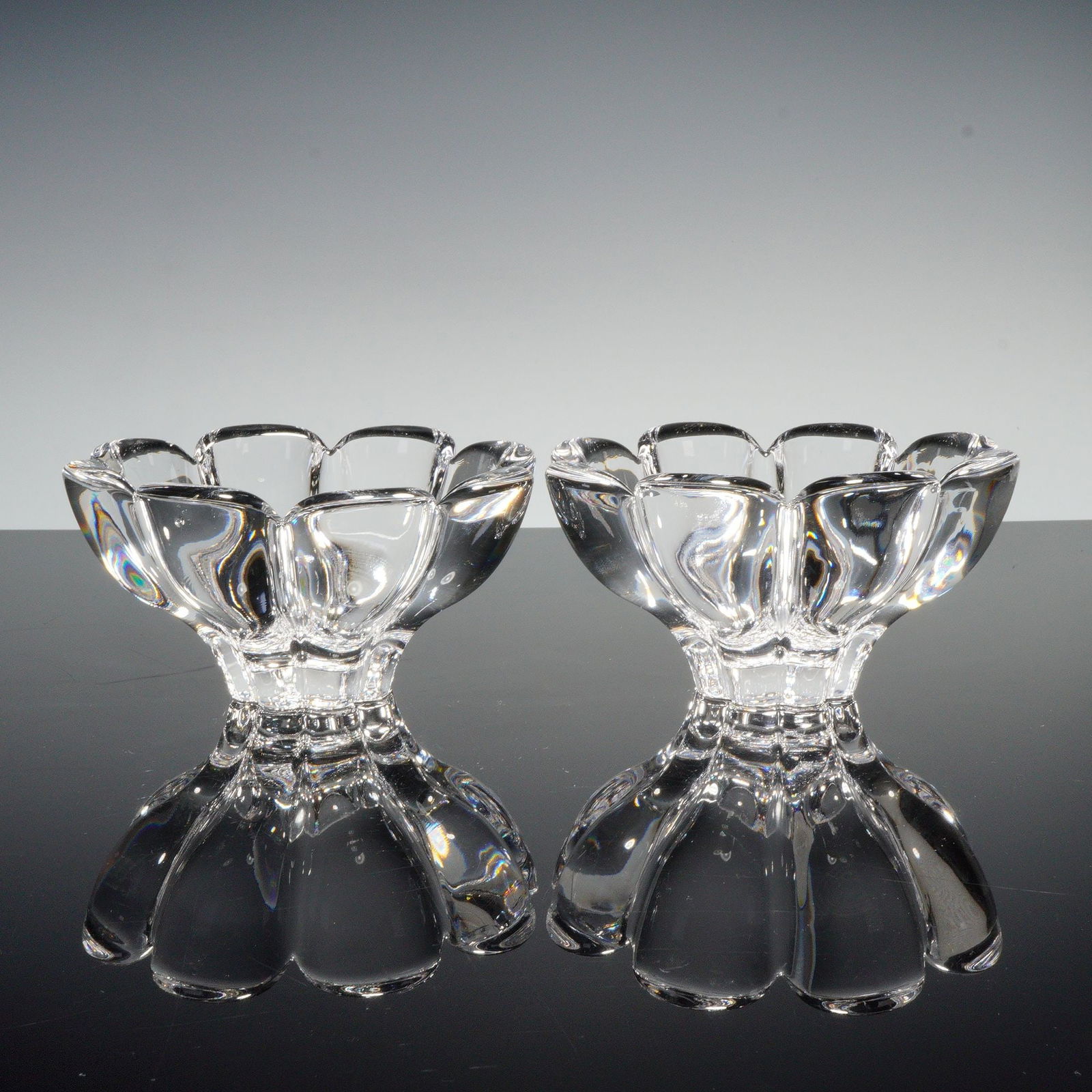 2pc Mikasa Crystal Bowls, Zinnia (1 of 3)