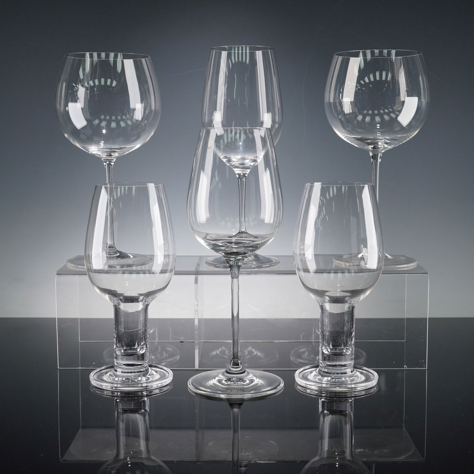 6pc Mixed Barware Glass Lot Including Riedel, JR & deVino (1 of 4)