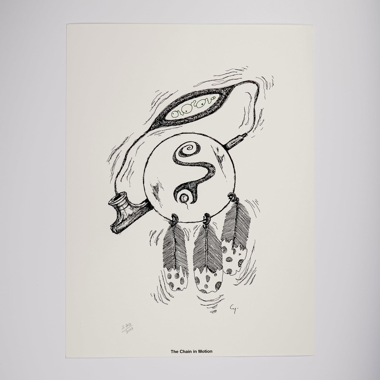 Michael Cywink, The Chain in Motion, Lithograph on Paper, Signed and Number (1 of 3)