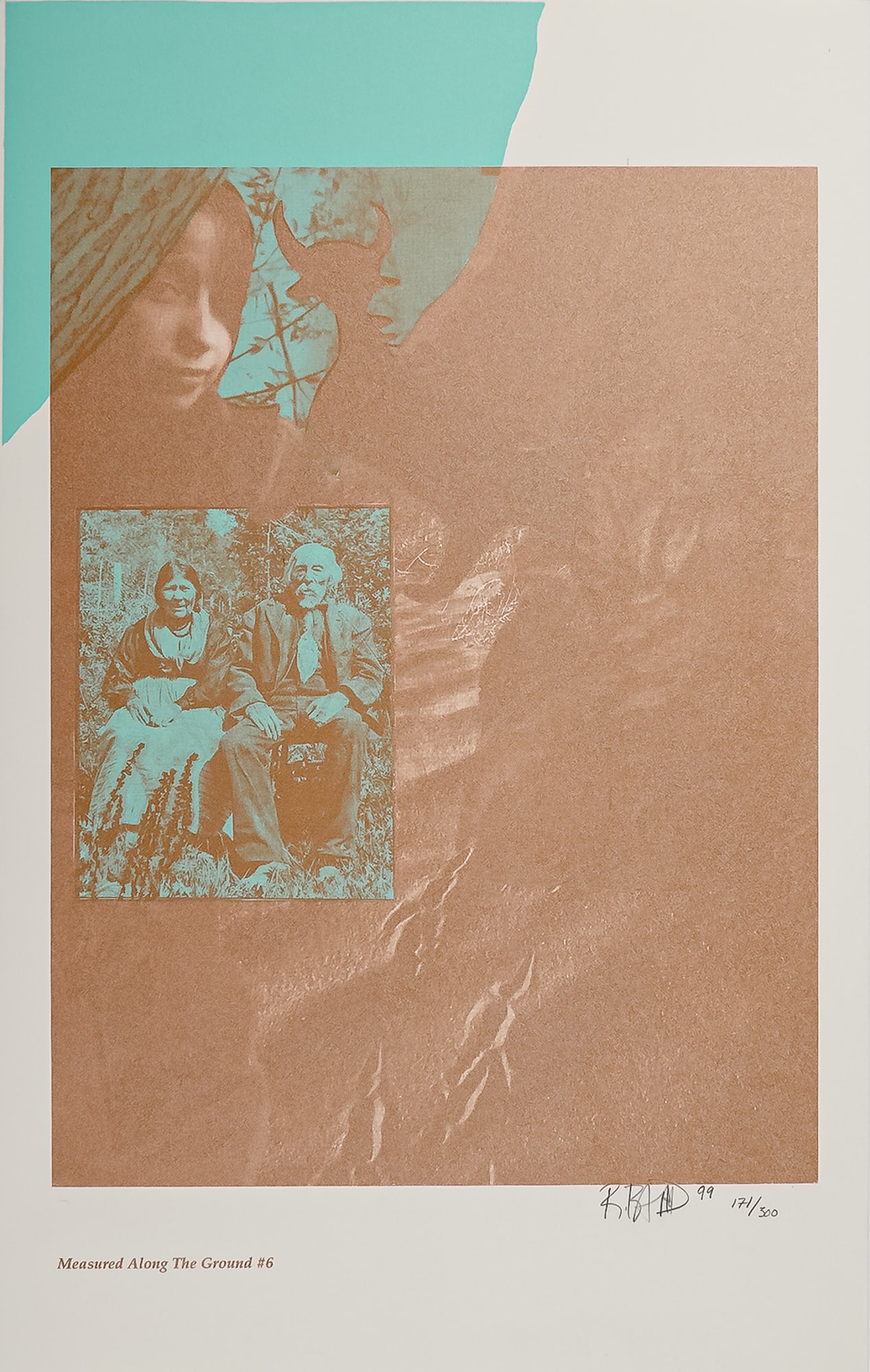 Rebecca Baird, Lithograph,Measured Along The Ground #6, Signed and Numbered (1 of 5)