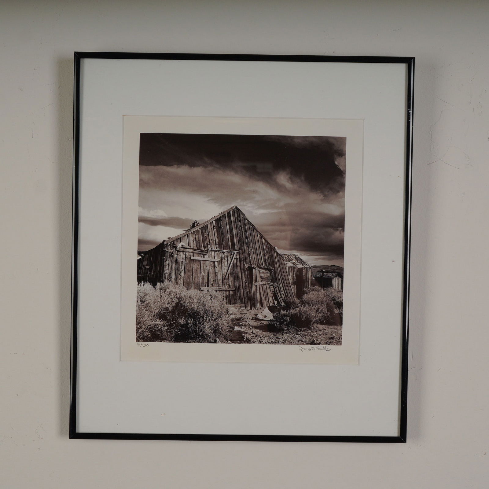 James A Swallow, B&W Photograph, Waiting till the Next, Signed (1 of 6)