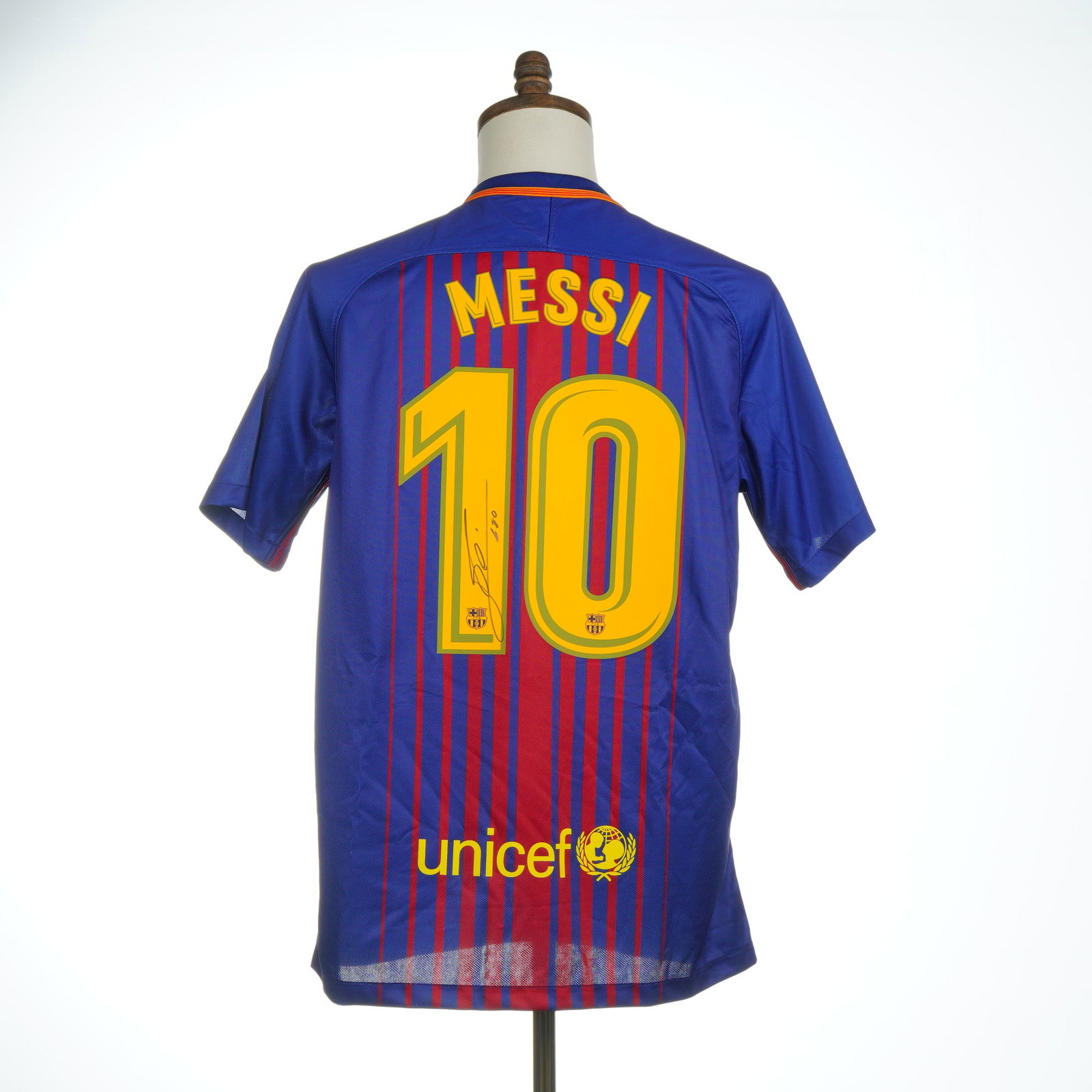 Lionel Messi Signed FC Barcelona 2017 2018 Home Jersey COA (1 of 5)