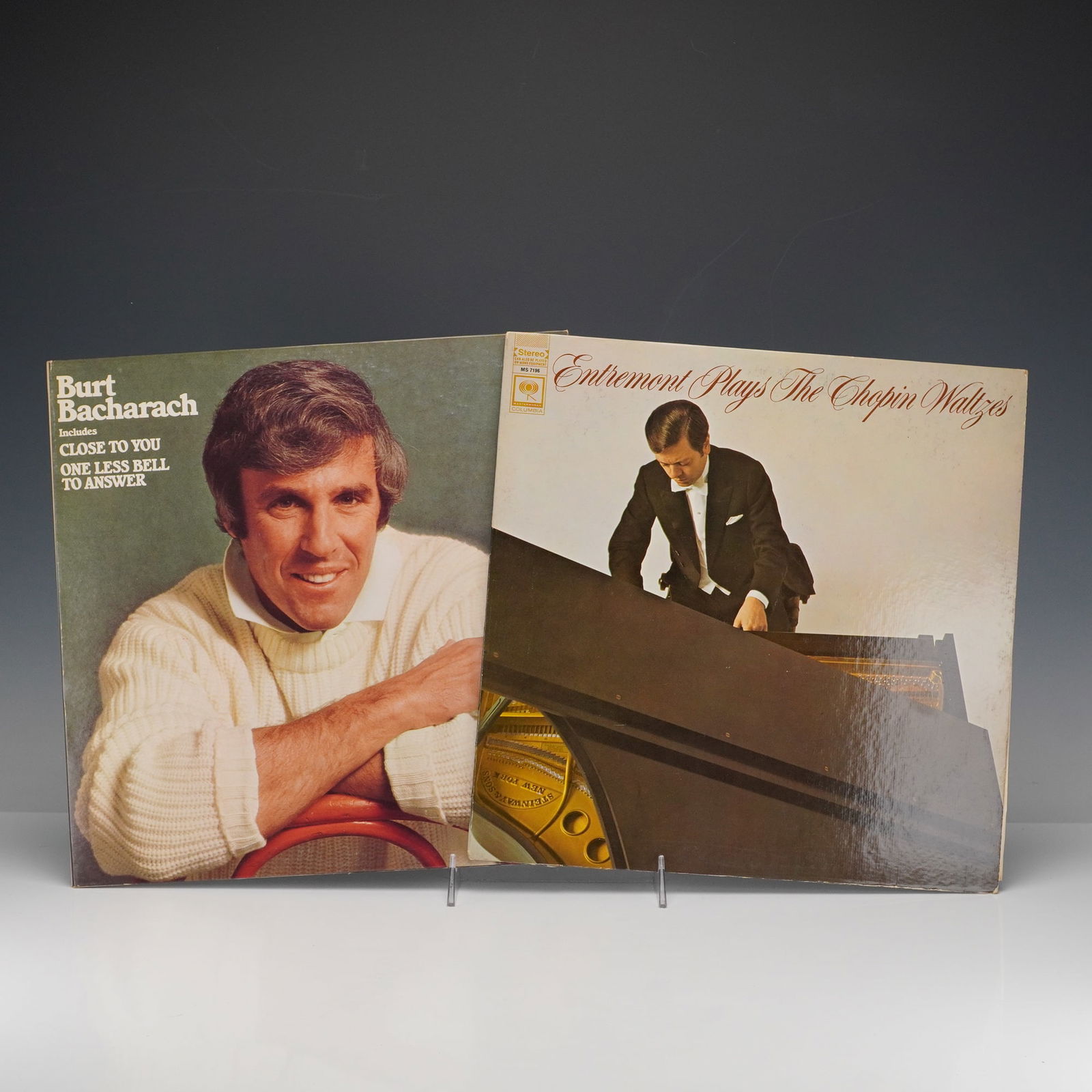 2pc Burt Bacharach and Entremont Plays Chopin Waltzes Vinyl Records (1 of 2)