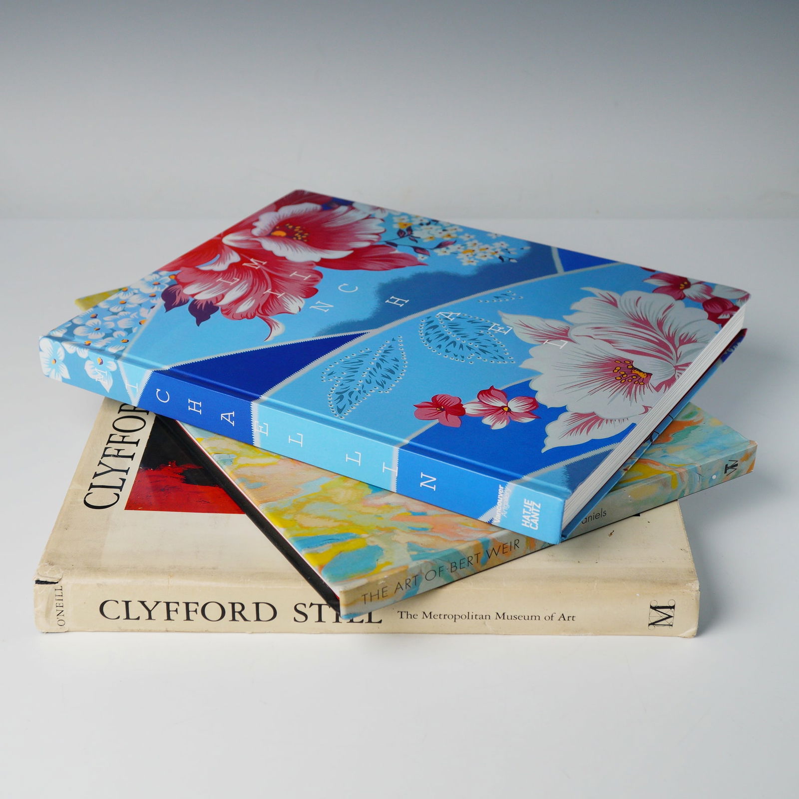 3 Art Hardcover Books, Michael Lin, Clyfford Still, and Bert Weir: Collection of three hardcover art books, including "Michael Lin" by Nicolas Bourriaud, Hou Hanru, and Bruce Grenville, an illustrated monograph on contemporary Taiwanese artist Michael Lin (b. 1964)