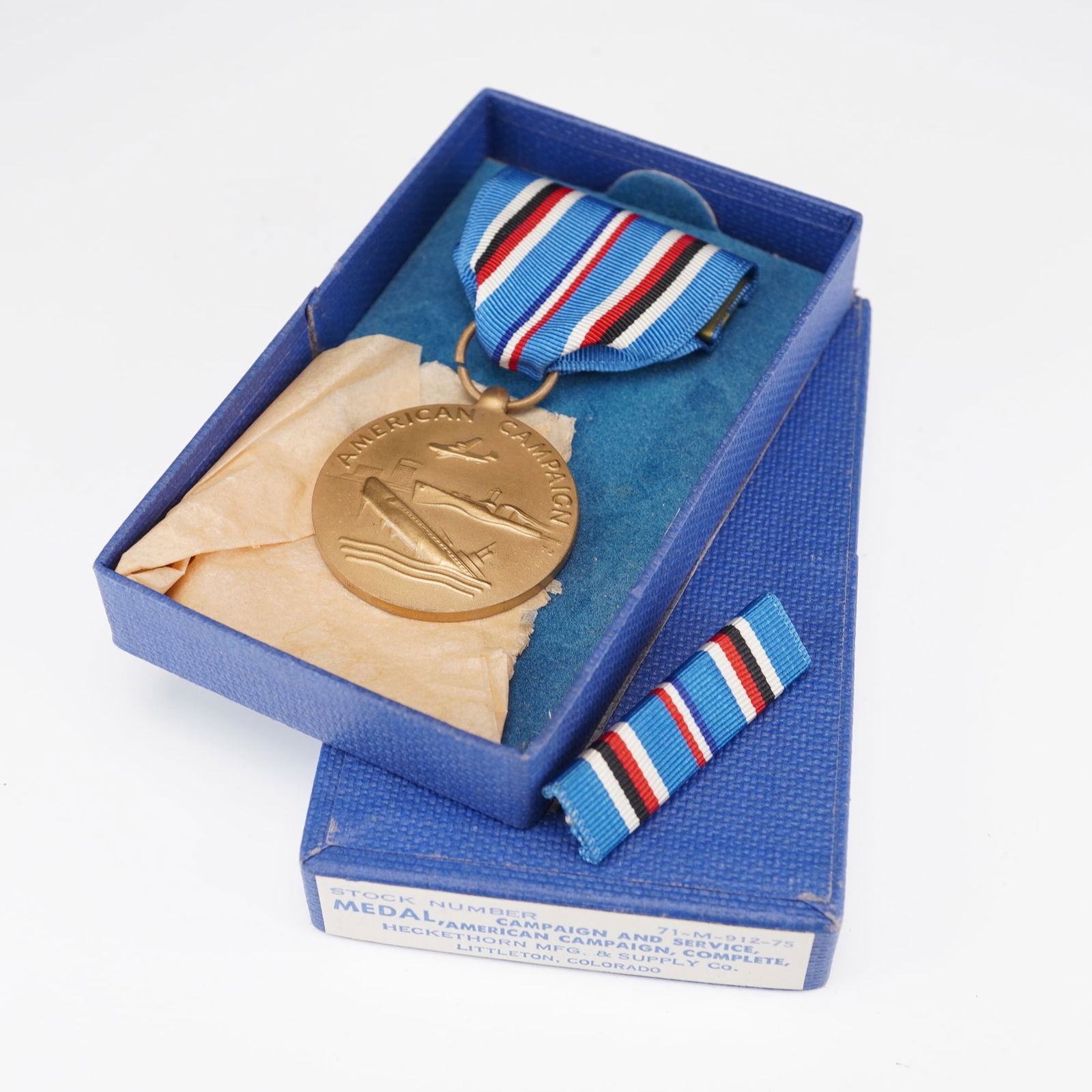 U.S. WWII American Campaign Medal in Original Box (1 of 3)