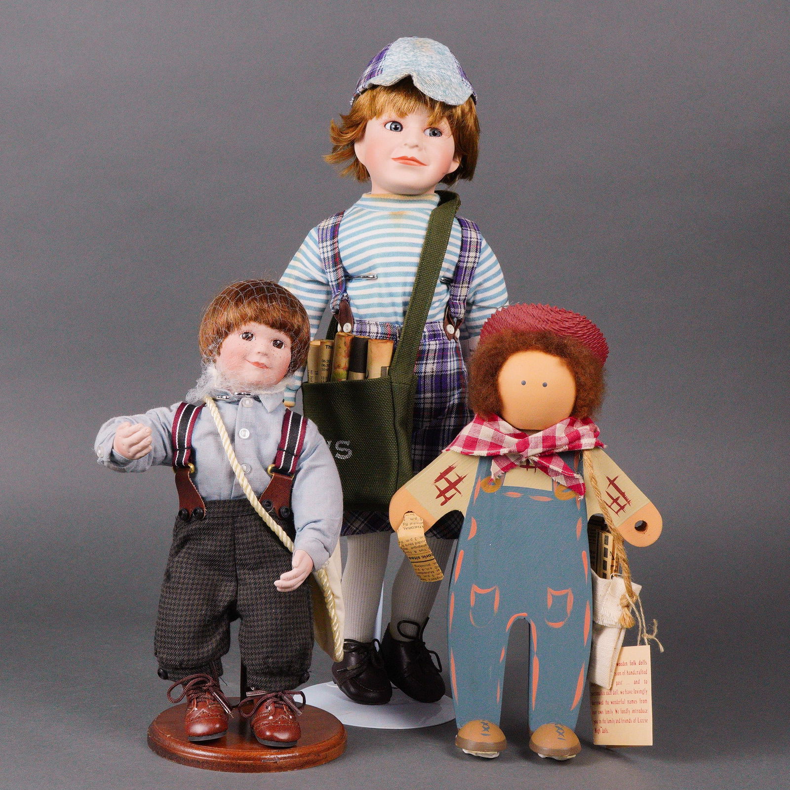 Three Newsboy Dolls, including a Bradley's and Lizzie High (1 of 5)