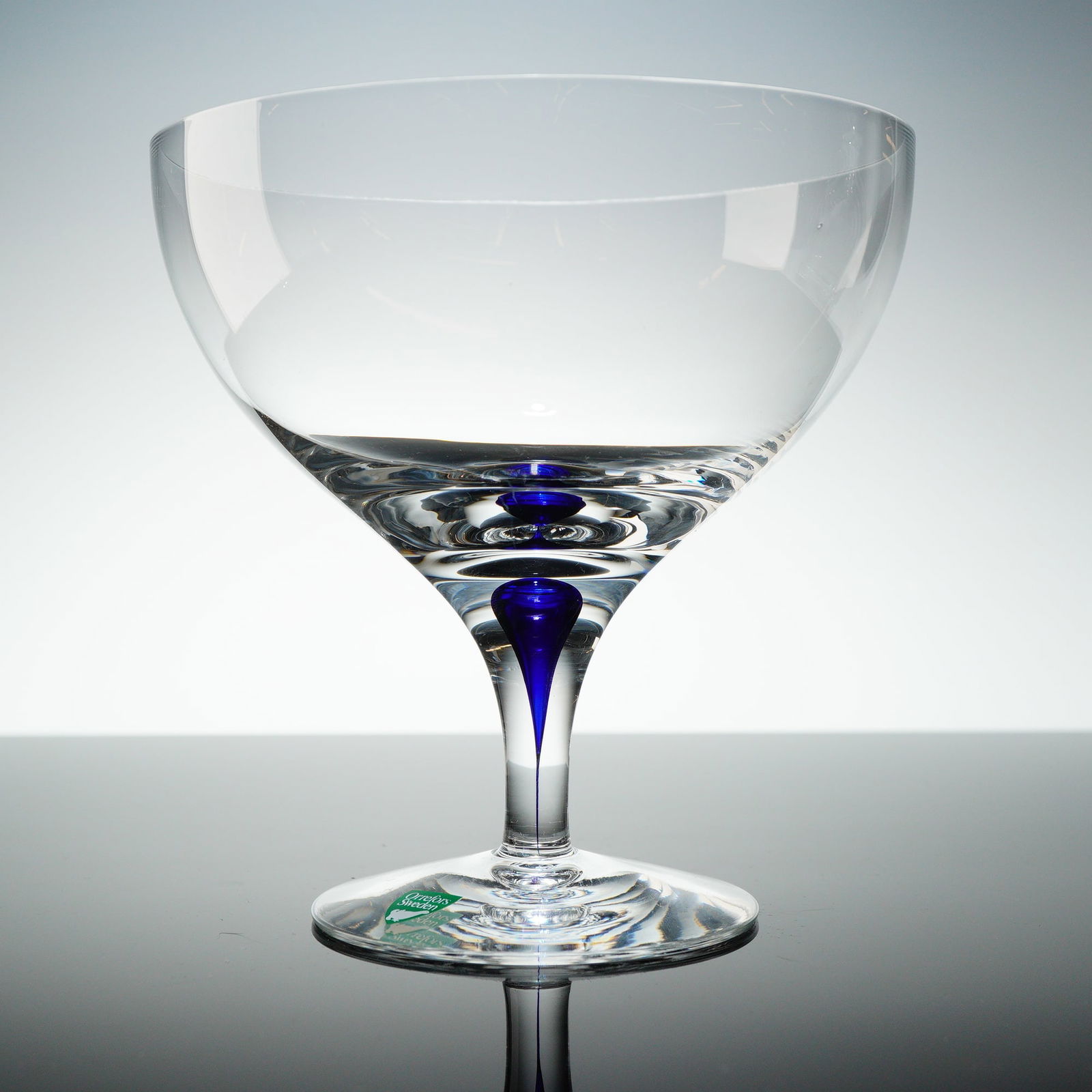 Orrefors Intermezzo Blue Martini Glass (1 of 3)