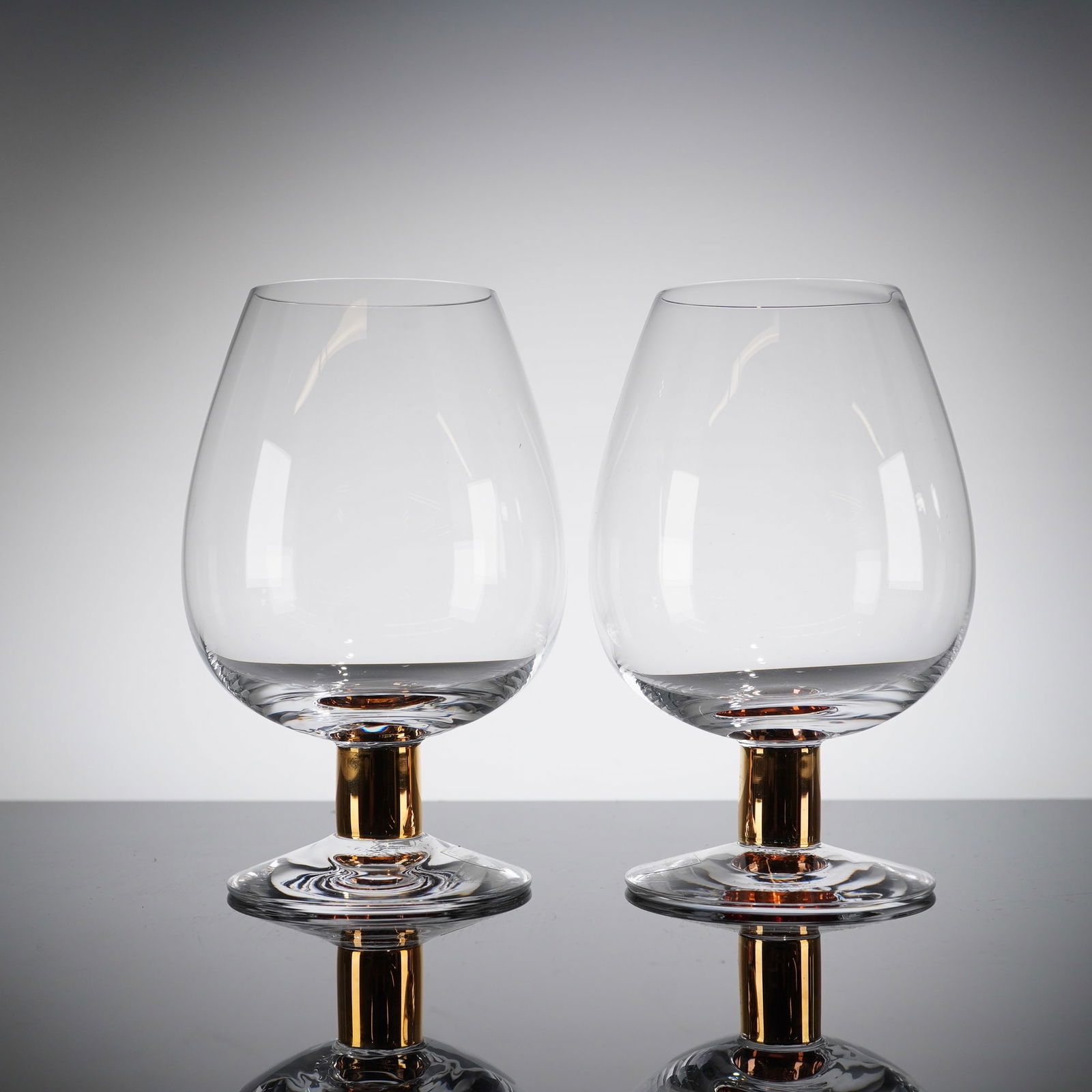 A Pair of Orrefors Nobel Crystal Cognac Glasses (1 of 4)