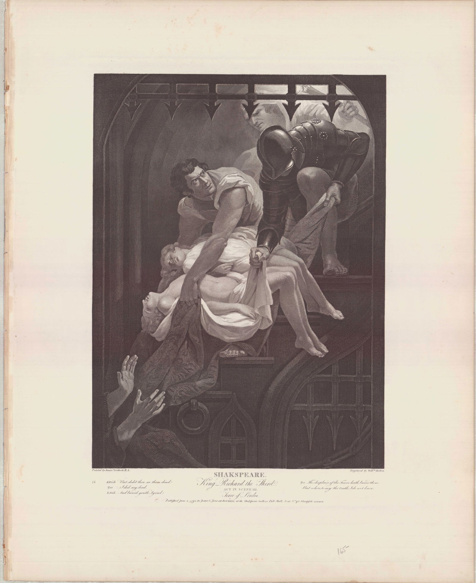 James Northcote Engraving Richard III Boydell Gallery 1795 (1 of 1)