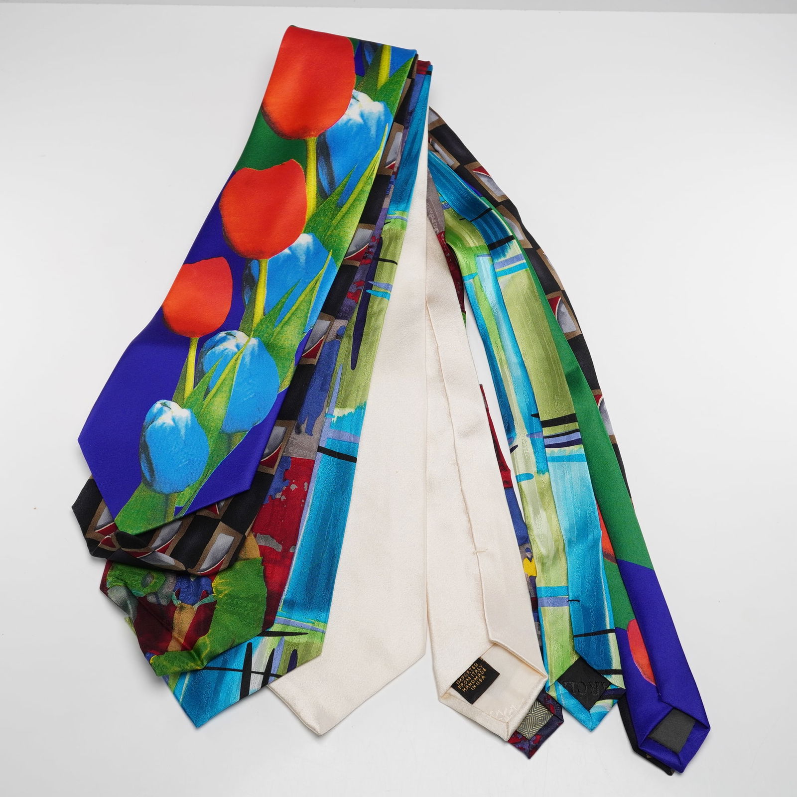 5pc Men's Neckties, Printed Designs (1 of 4)