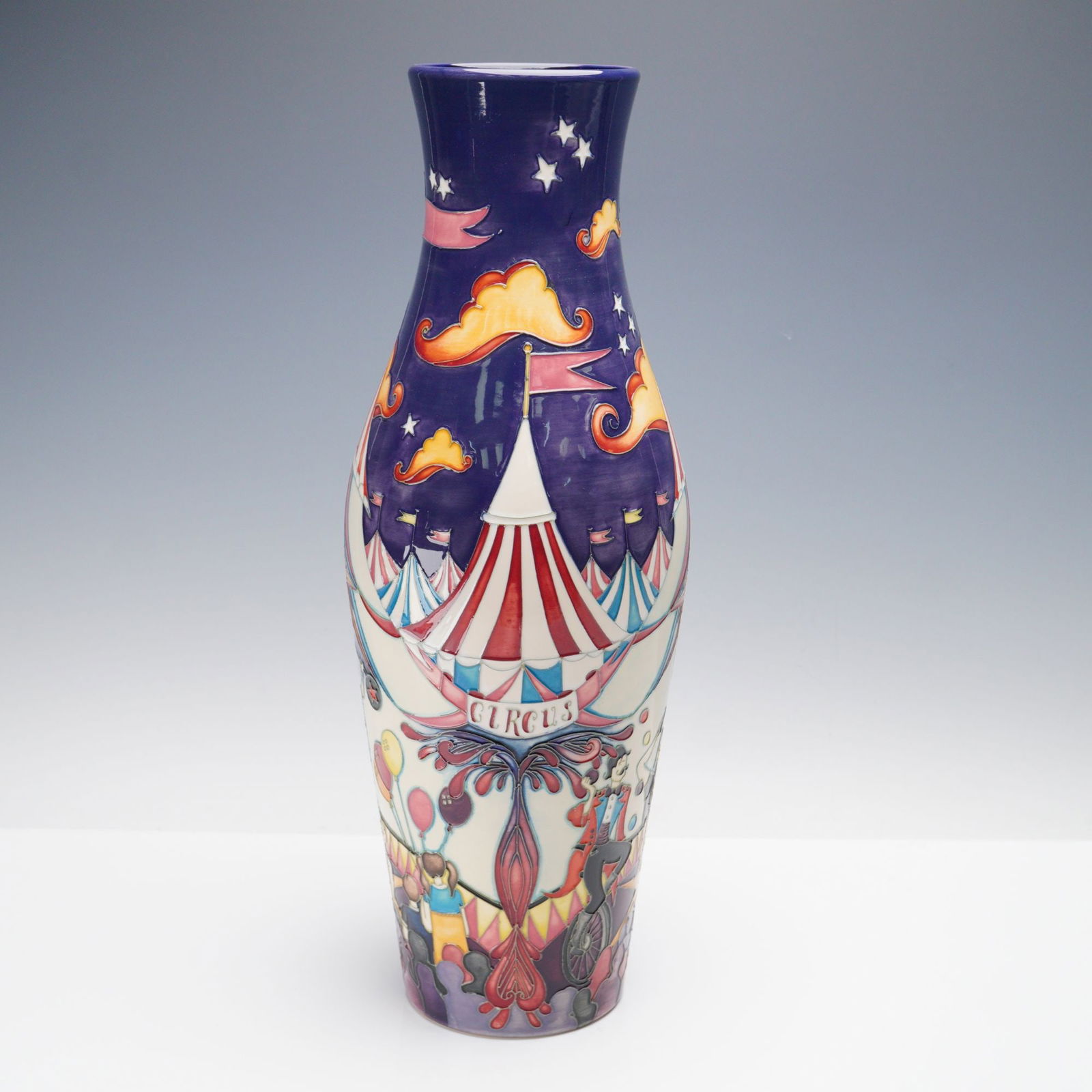 Moorcroft Nicola Slaney Prestige Vase " The Big Top, Ltd Ed. of 25 (1 of 4)