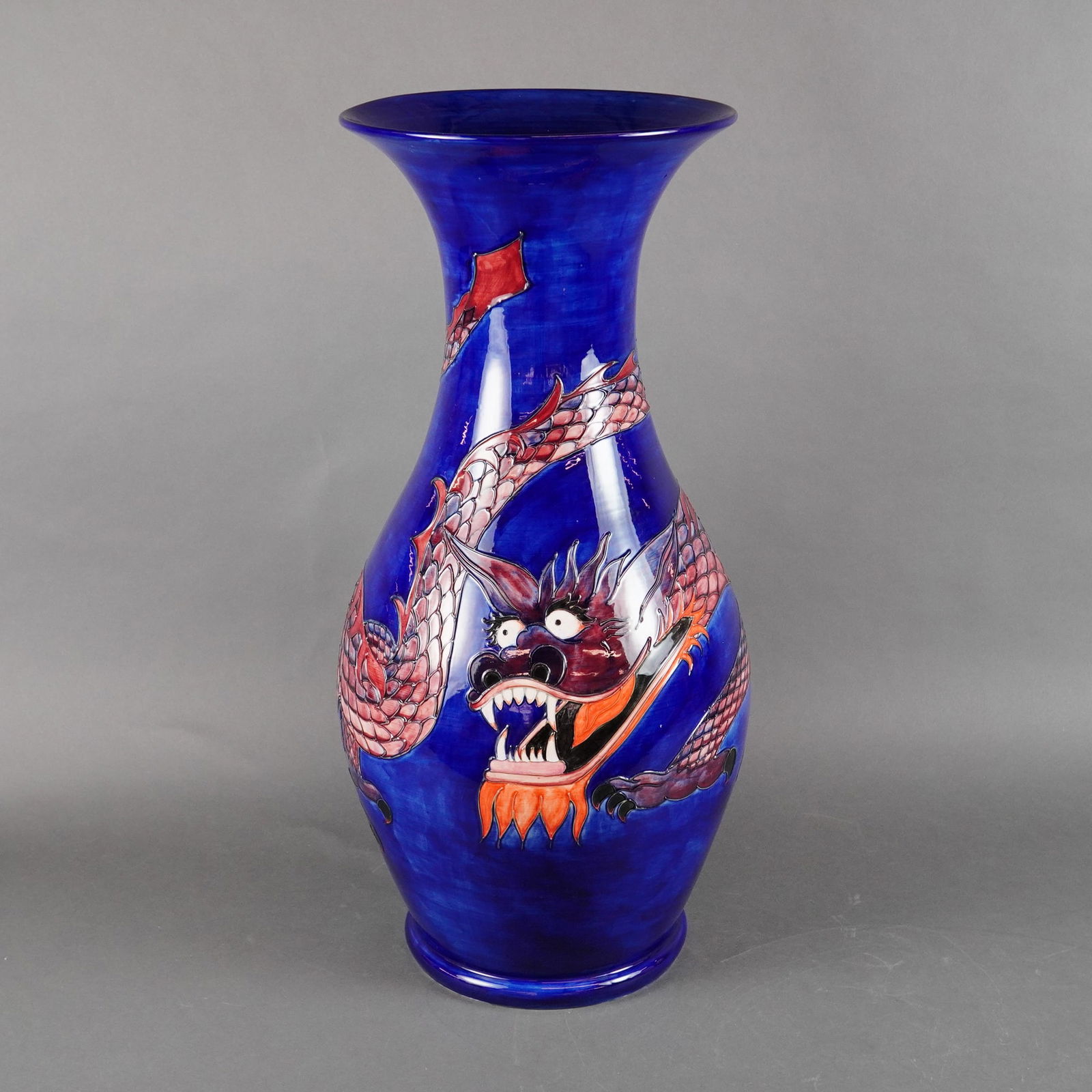 Moorcroft Pottery by Trevor Critchlow Large Floor Vase, Dragon (1 of 5)