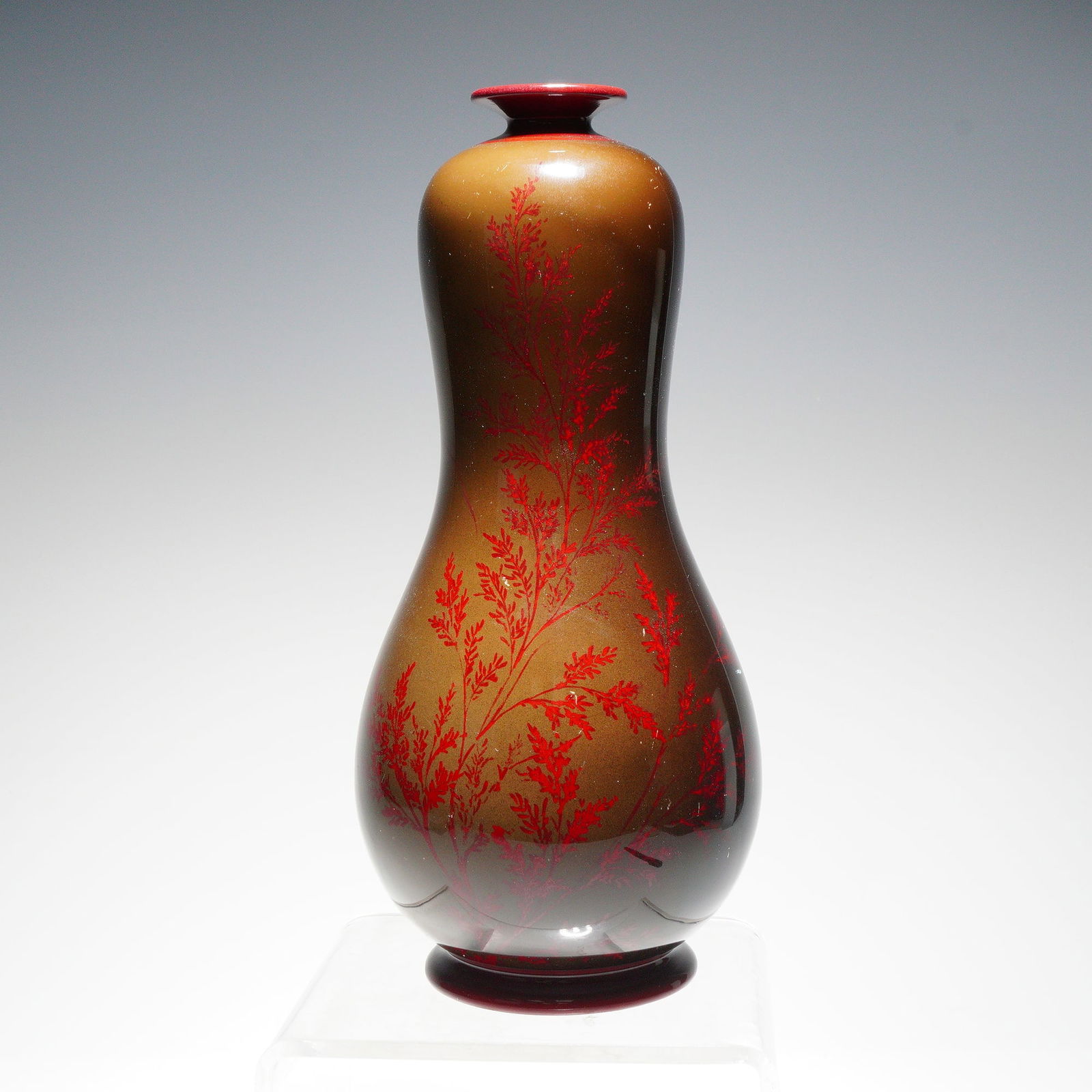 Bernard Moore Pottery by Evelyn Hope Butterfly Flambe Vase (1 of 5)