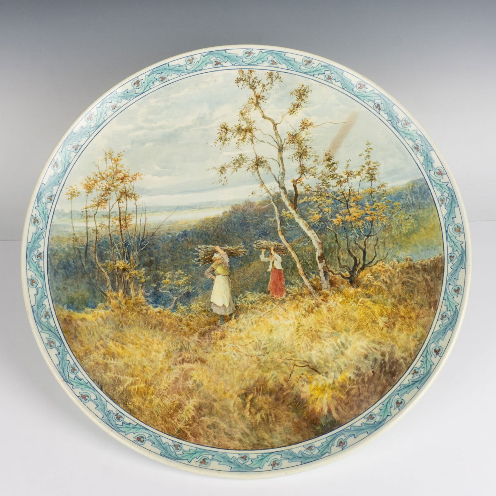 Doulton Lambeth Faience by Florence E. Lewis Charger (1 of 5)