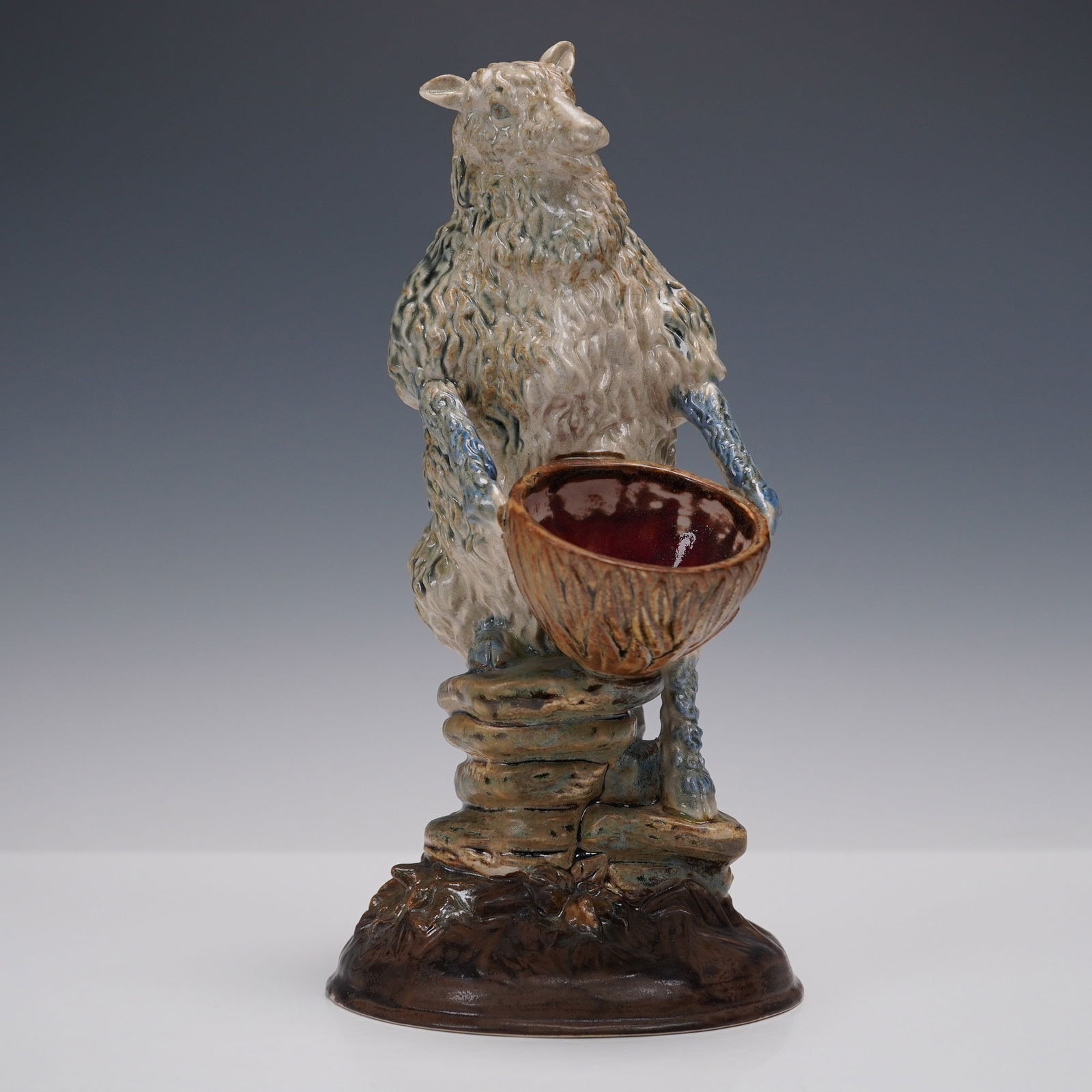 Royal Doulton Flambe Figure, Tiger Stalking HN1082: Style 2. Model 809. Rich red flambe glaze with black stripes. Doulton Flambe backstamp. Dimensions: 13.5"L x 3.5"W x 5.5"H Country of Origin: England