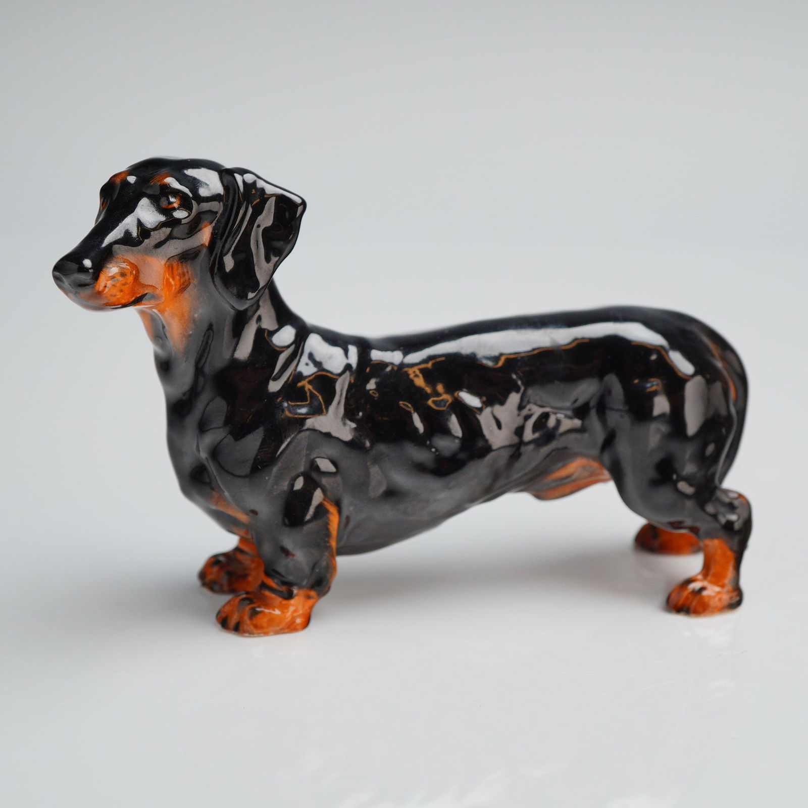 Royal Doulton Porcelain Dachshund Figurine (1 of 4)