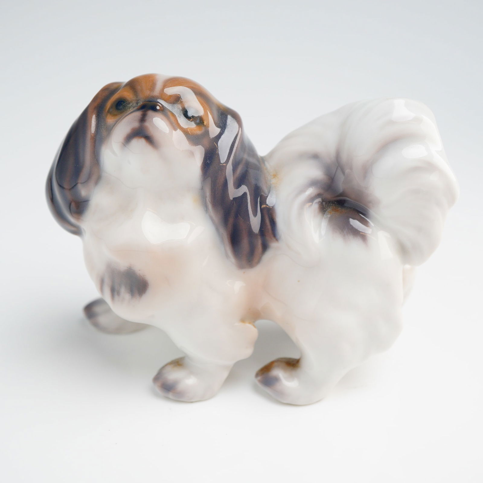 Dahl Jensen Porcelain Figurine of a Pekingese Dog Model 1146 (1 of 3)