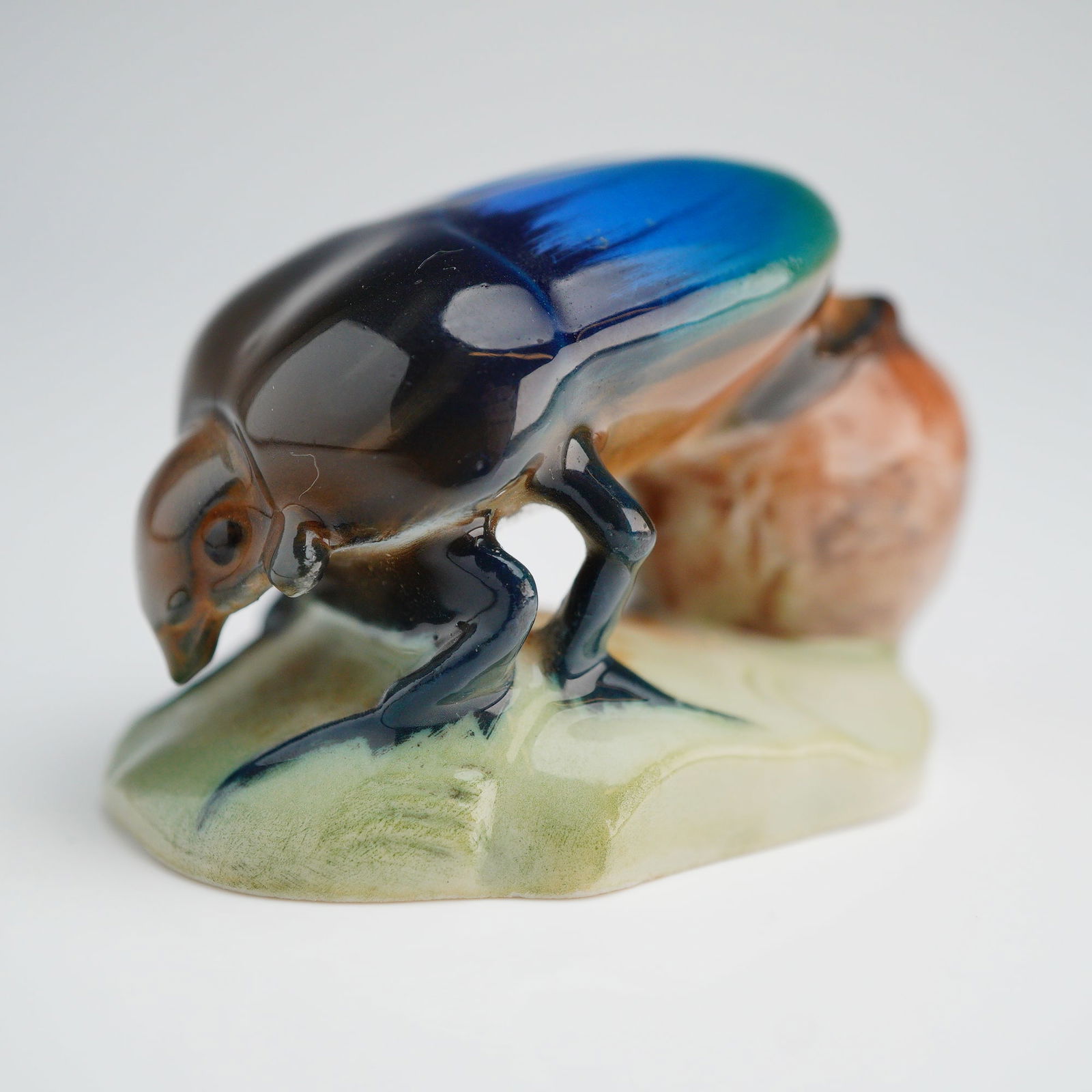 A 20th Century Rosenthal Ceramic Scarab Beetle Figurine (1 of 3)