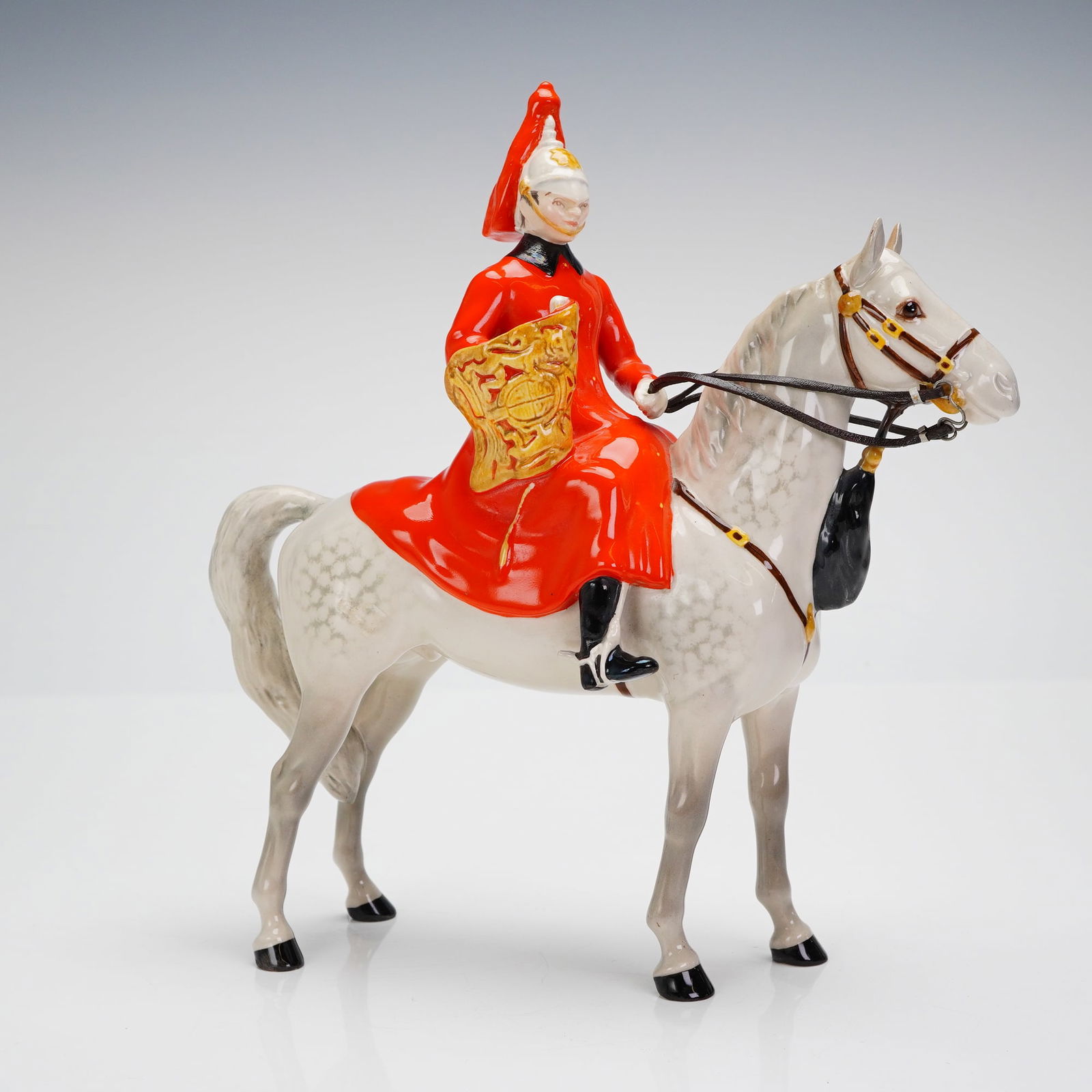 Beswick Lifeguard on Dapple Grey Horse Figurine Model No. 1624 (1 of 4)