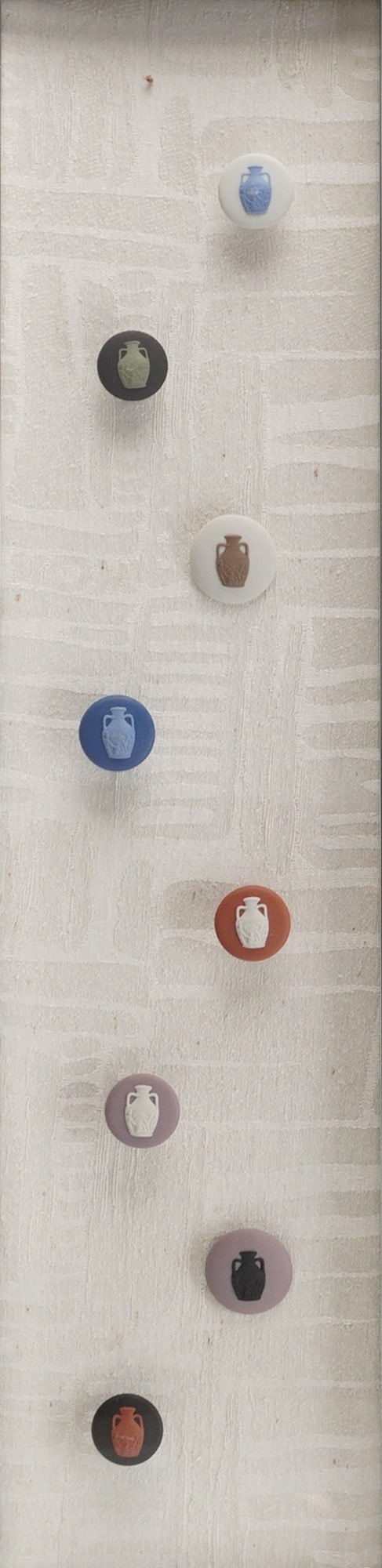 Framed 8pc Wedgwood Jasperware 1956-1991 Seminar Buttons (1 of 5)