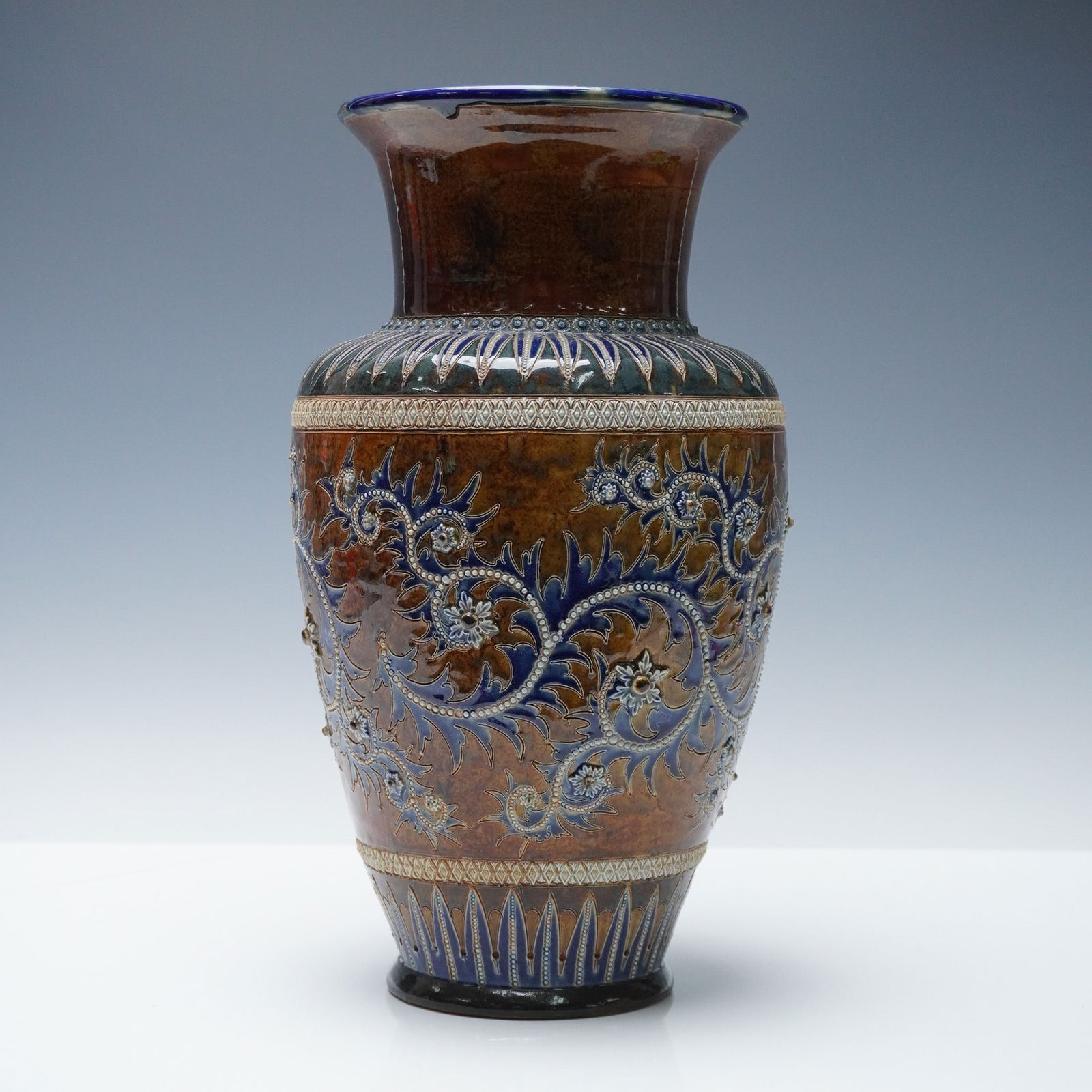 Doulton Lambeth George Tinworth Stoneware Vase (1 of 6)