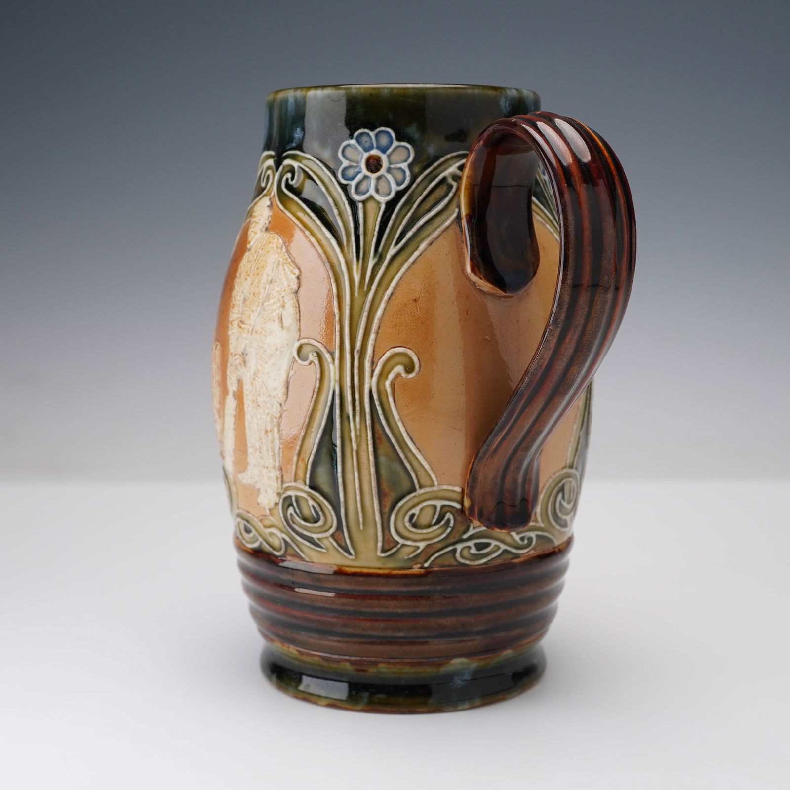 Doulton Lambeth Stoneware Cricket Pitcher - 6