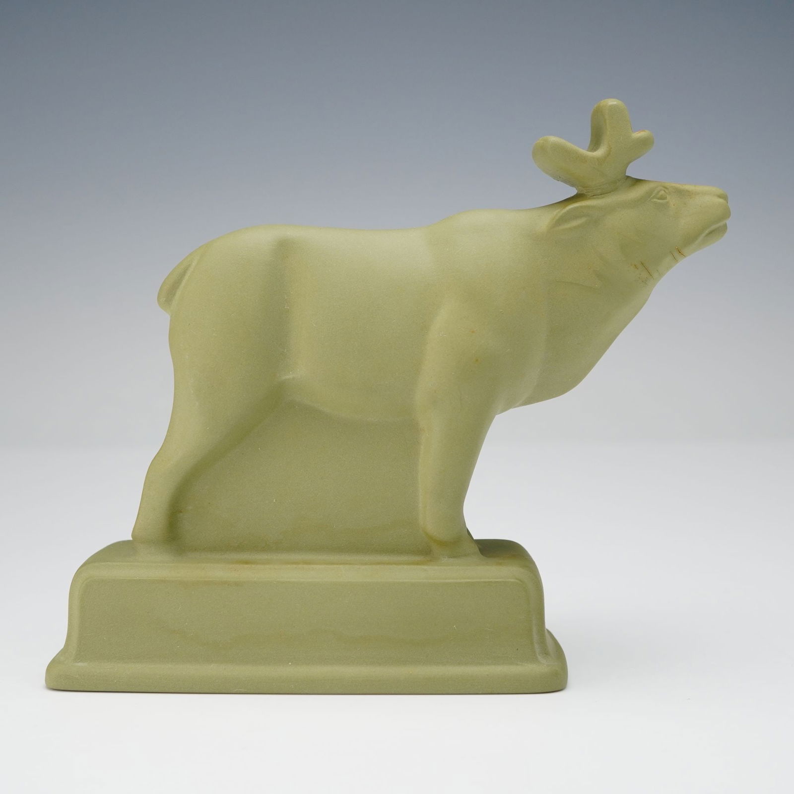 Wedgwood by John Skeaping Green Art Deco Elk Figurine (1 of 4)