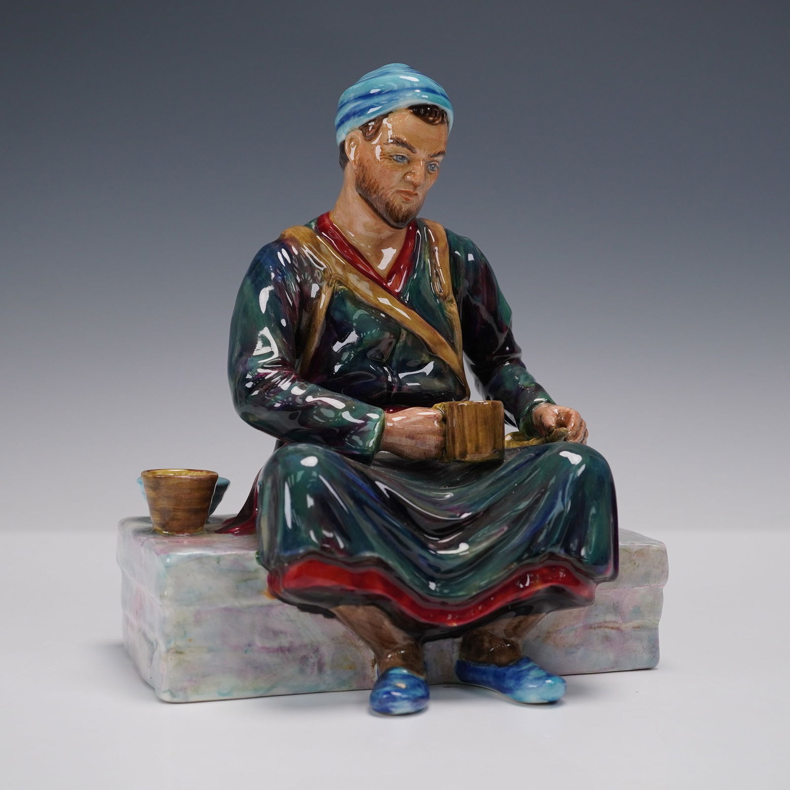 Reg Johnson Studio Potter Figurine, Egyptian Water Carrier (1 of 6)